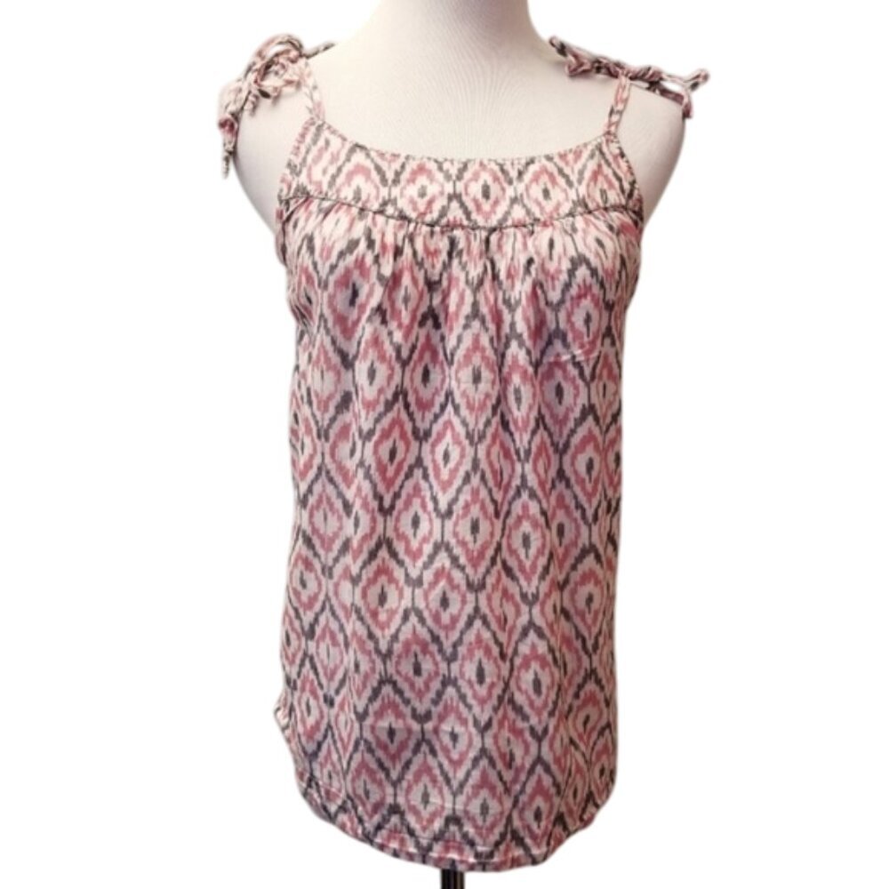 Lucky Brand tribal tank top women's size Small